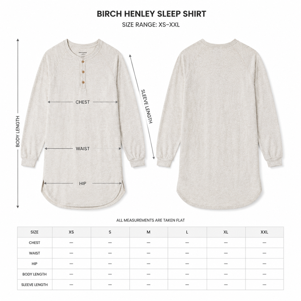 Birch Henley Sleep Shirt