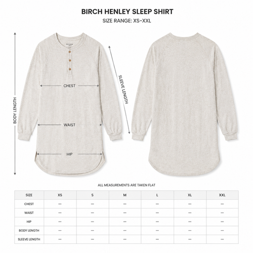 Birch Henley Sleep Shirt