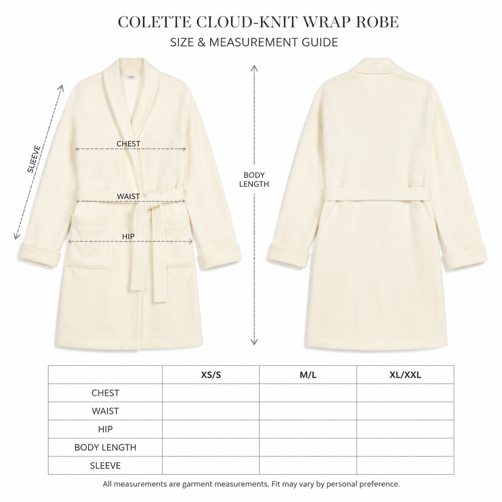 Colette Cloud-Knit Wrap Robe