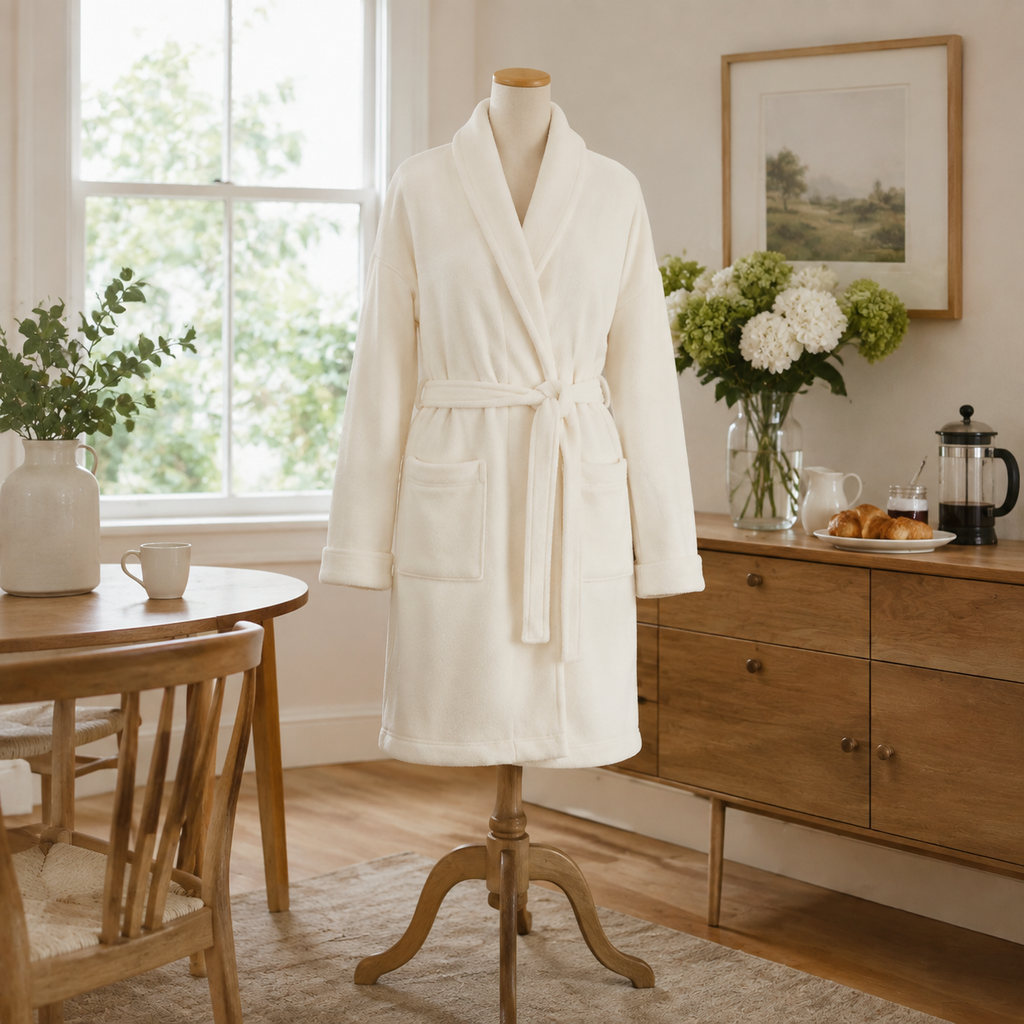 Colette Cloud-Knit Wrap Robe