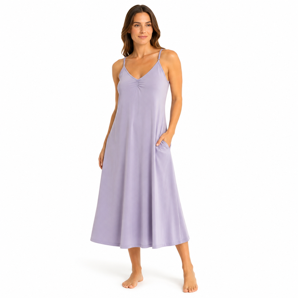 Fleur Modal Midi Sleep Dress