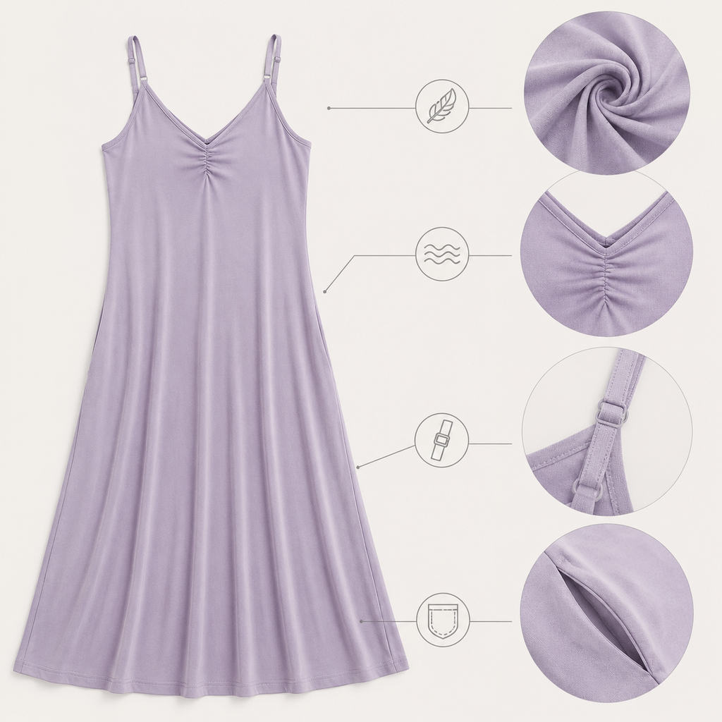 Fleur Modal Midi Sleep Dress