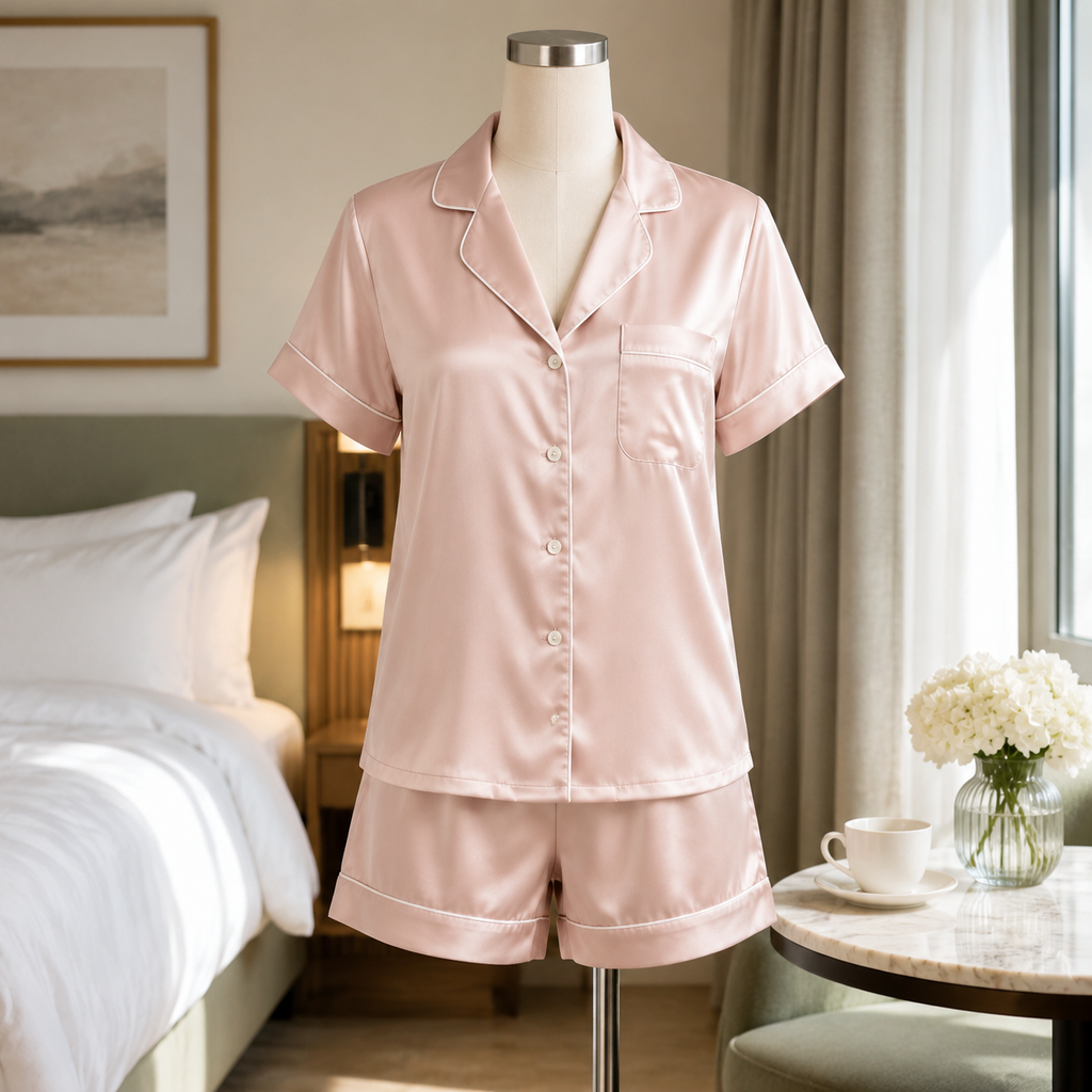 Rosalie Short Satin Pajama Set